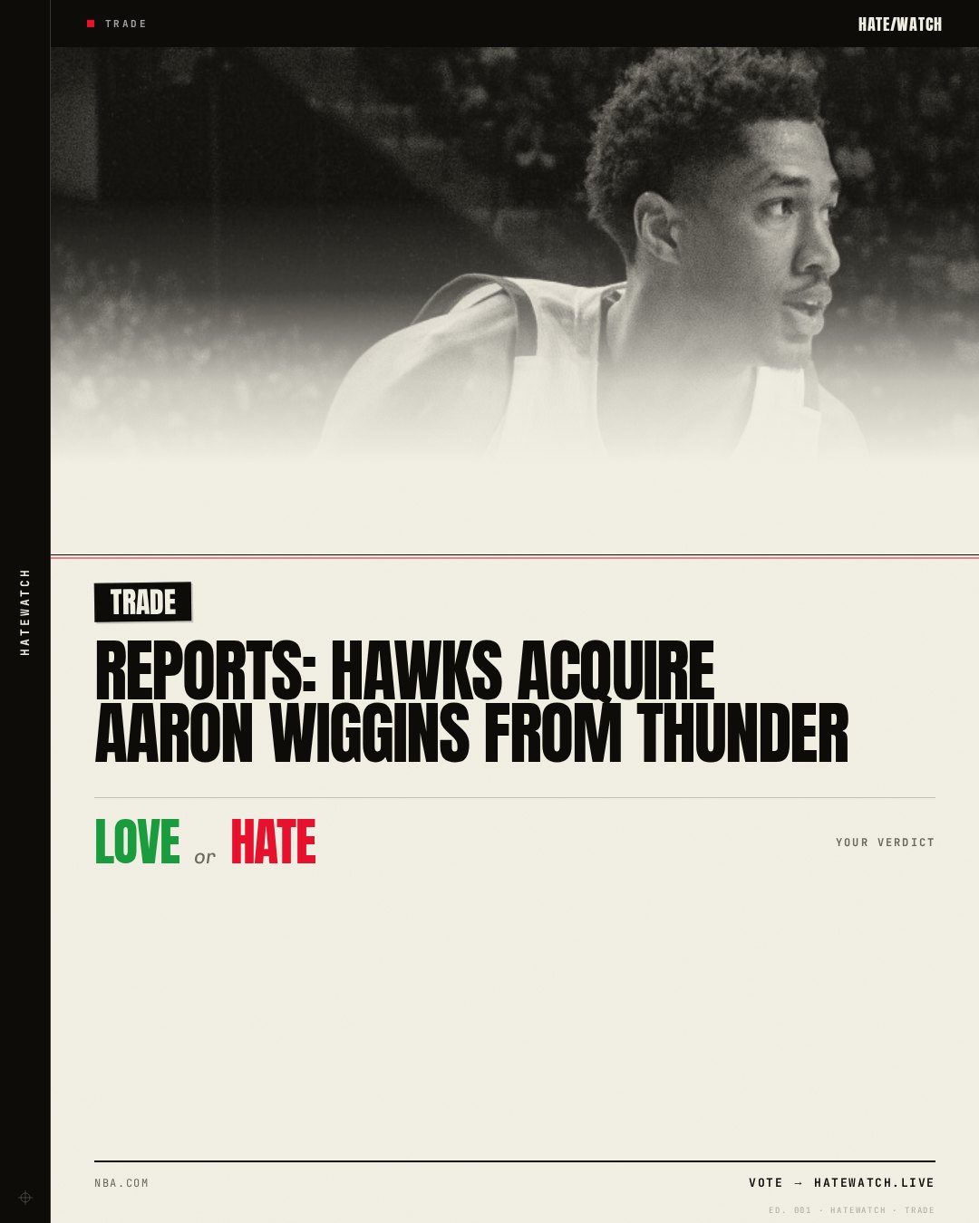 Reports: Hawks acquire Aaron Wiggins from Thunder
