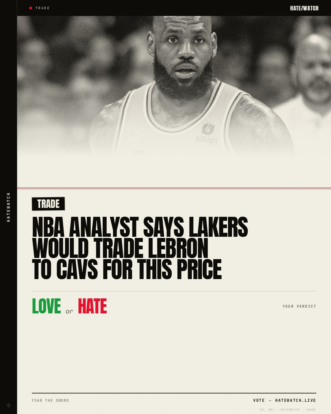 NBA analyst says Lakers would trade LeBron to Cavs for this price