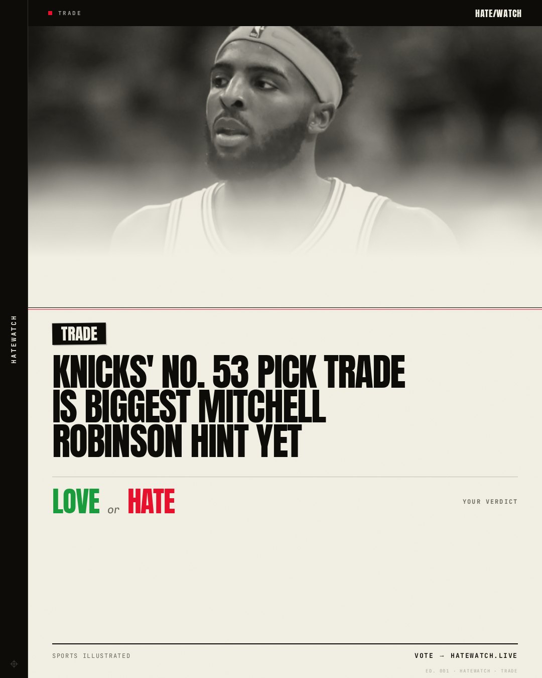 Knicks' No. 53 Pick Trade Is Biggest Mitchell Robinson Hint Yet