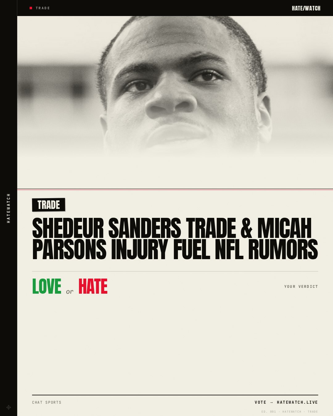 Shedeur Sanders Trade & Micah Parsons Injury Fuel NFL Rumors