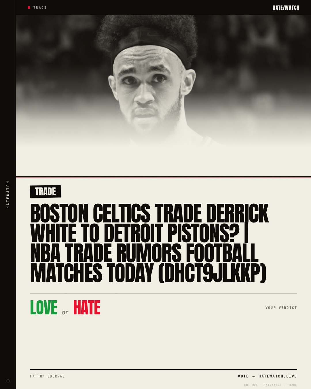 Boston Celtics TRADE Derrick White To Detroit Pistons? | NBA Trade Rumors Football Matches Today (DHCt9jlKKp)