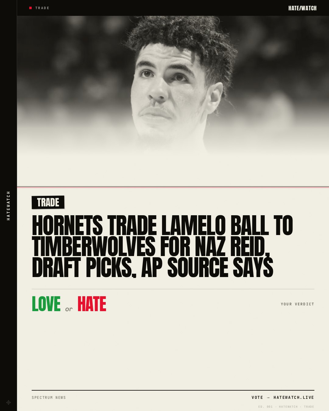 Hornets trade LaMelo Ball to Tim­ber­wolves for Naz Reid, draft picks, AP source says