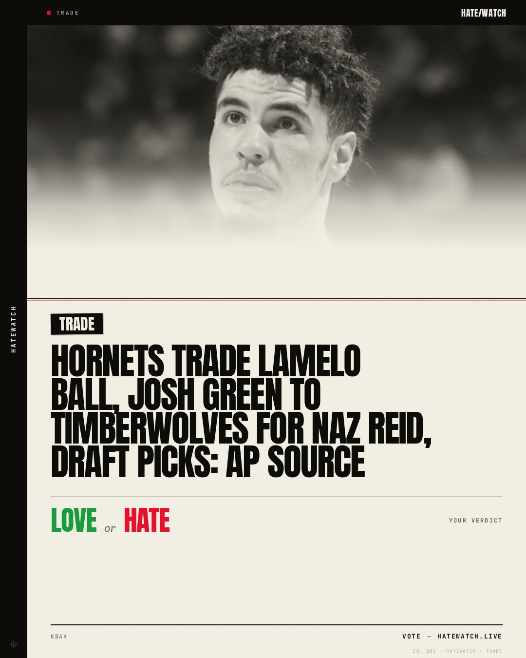 Hornets trade LaMelo Ball, Josh Green to Timberwolves for Naz Reid, draft picks: AP source