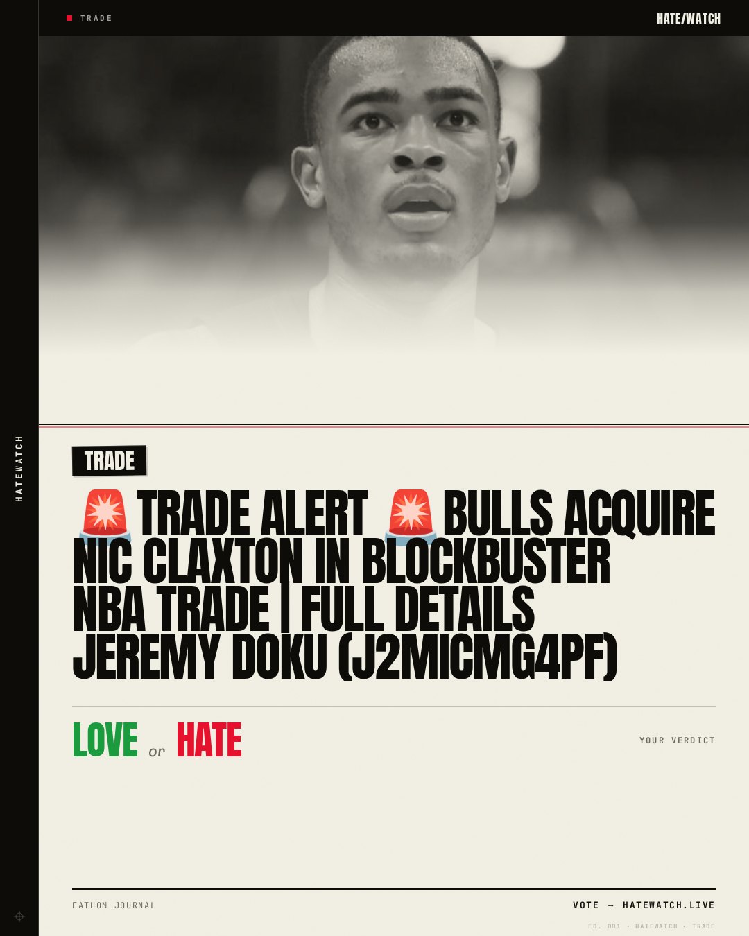 🚨TRADE ALERT 🚨Bulls Acquire Nic Claxton In Blockbuster NBA Trade | Full Details Jeremy Doku (J2micMG4pF)