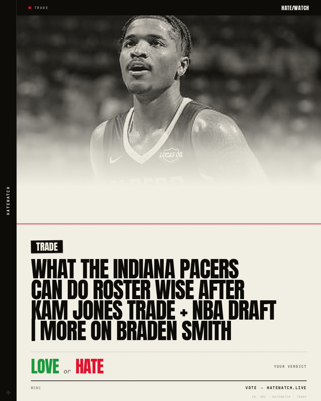 What the Indiana Pacers can do roster wise after Kam Jones trade + NBA Draft | More on Braden Smith