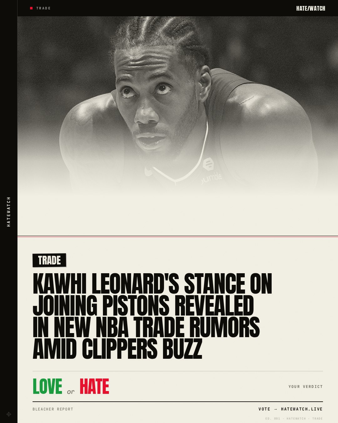 Kawhi Leonard's Stance on Joining Pistons Revealed in New NBA Trade Rumors amid Clippers Buzz