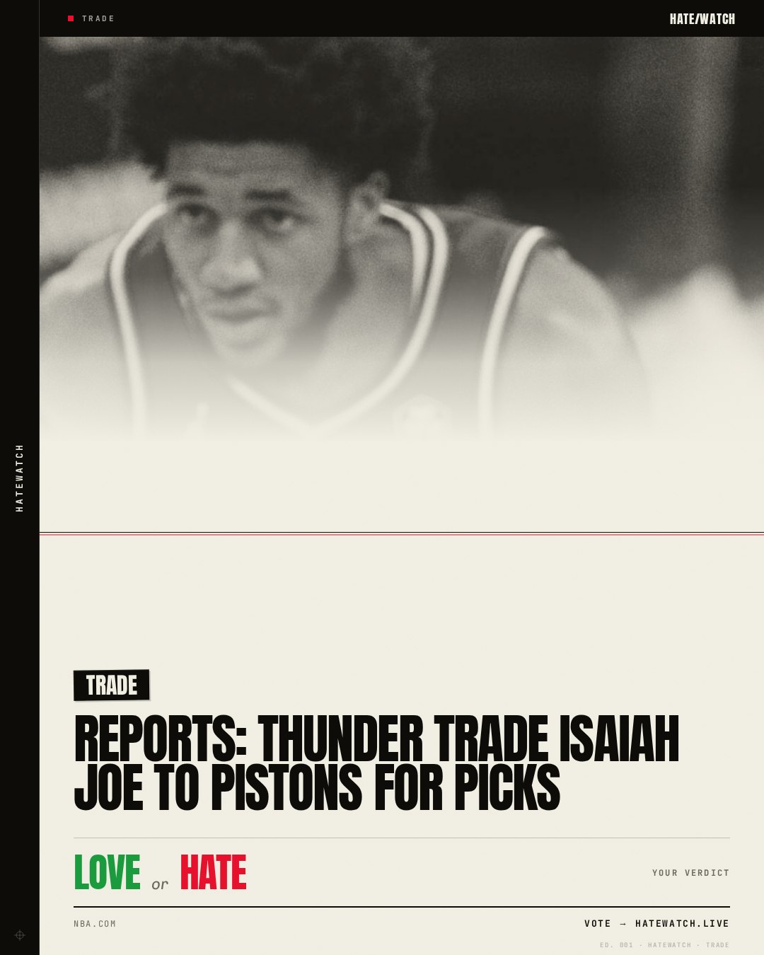 Reports: Thunder trade Isaiah Joe to Pistons for picks