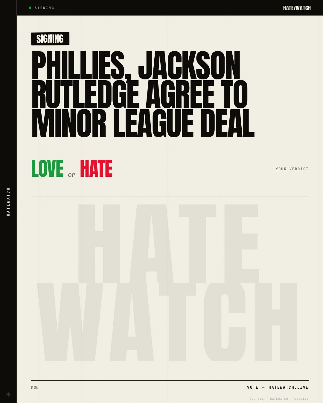 Phillies, Jackson Rutledge agree to minor league deal