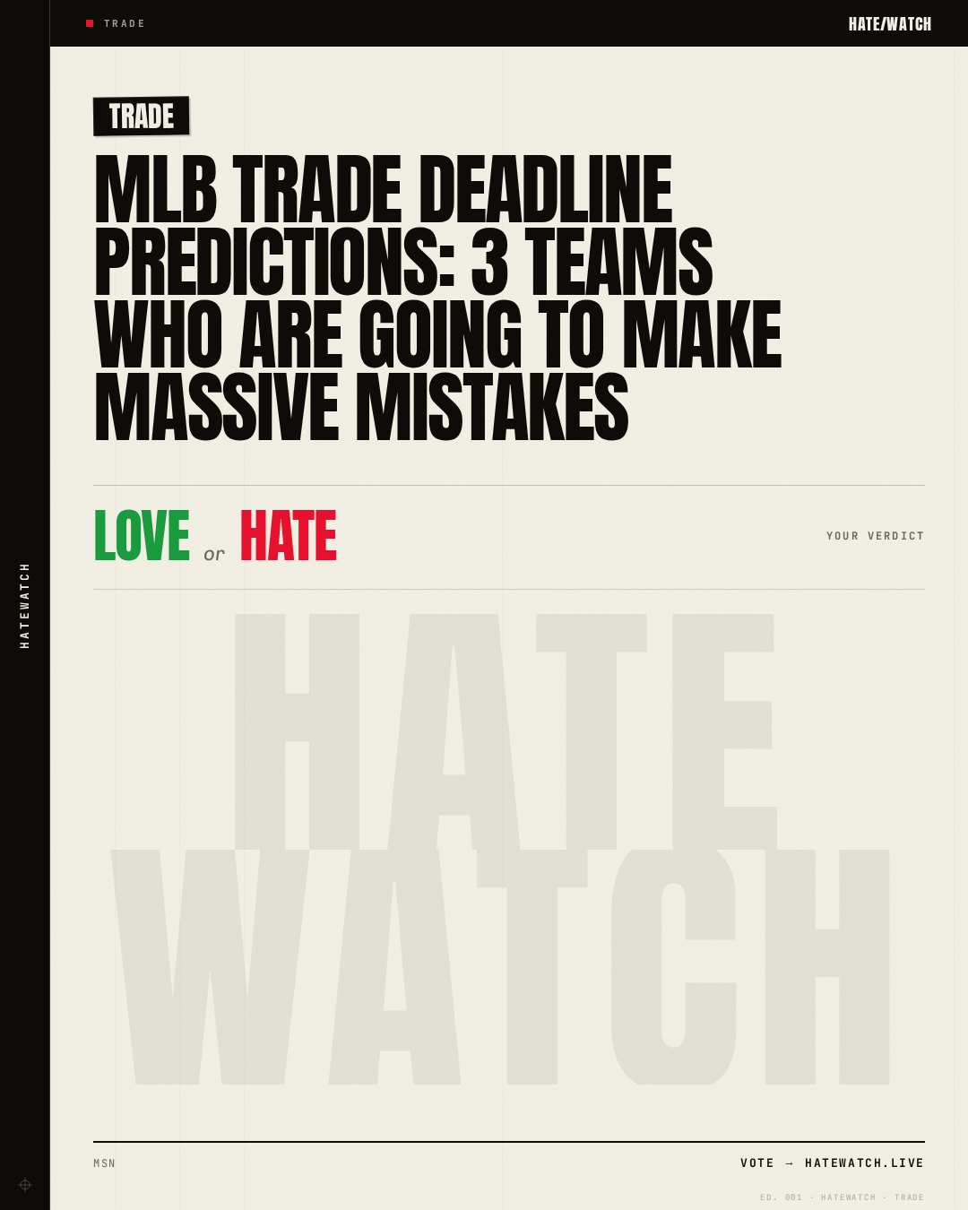 MLB trade deadline predictions: 3 teams who are going to make massive mistakes