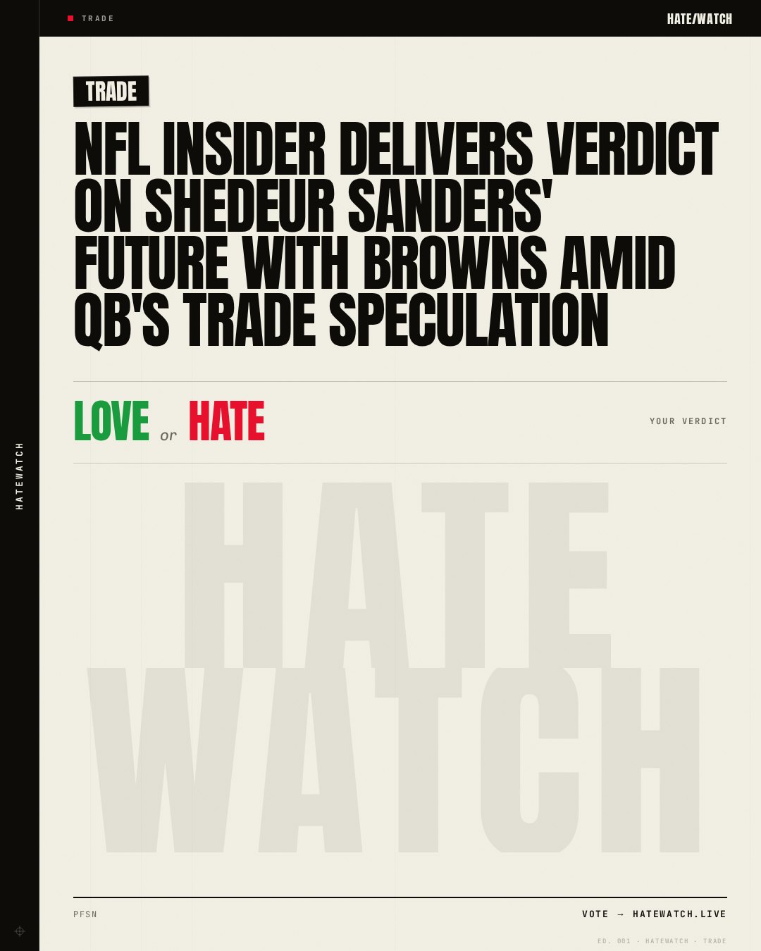 NFL Insider Delivers Verdict On Shedeur Sanders' Future With Browns Amid QB's Trade Speculation