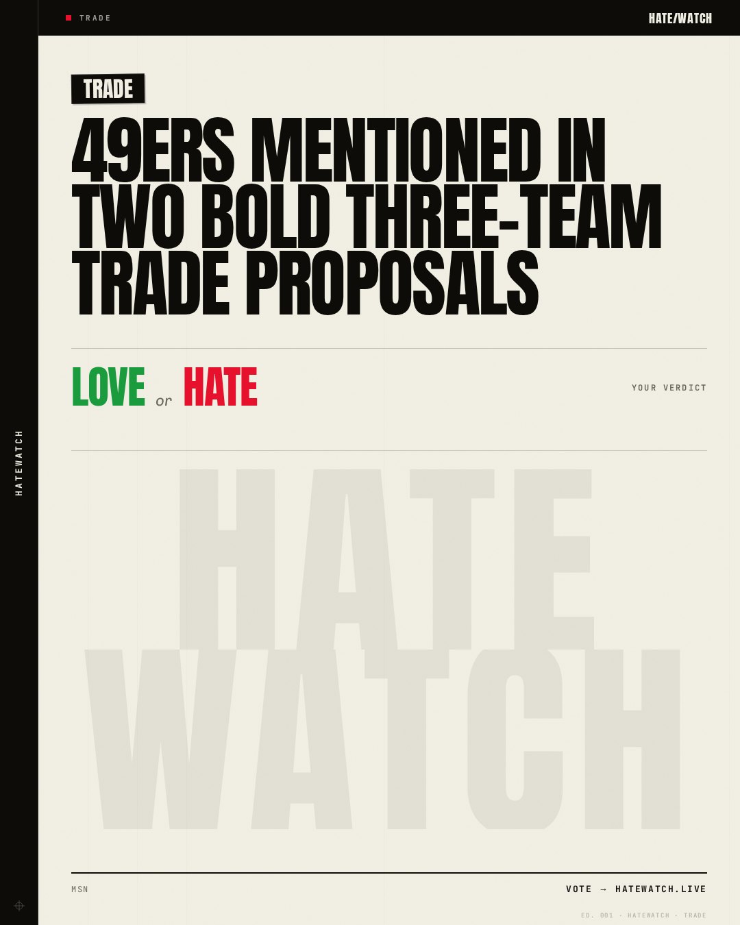 49ers mentioned in two bold three-team trade proposals