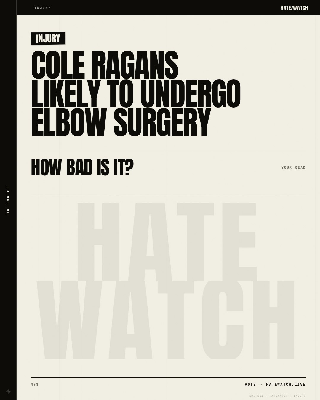 Cole Ragans likely to undergo elbow surgery