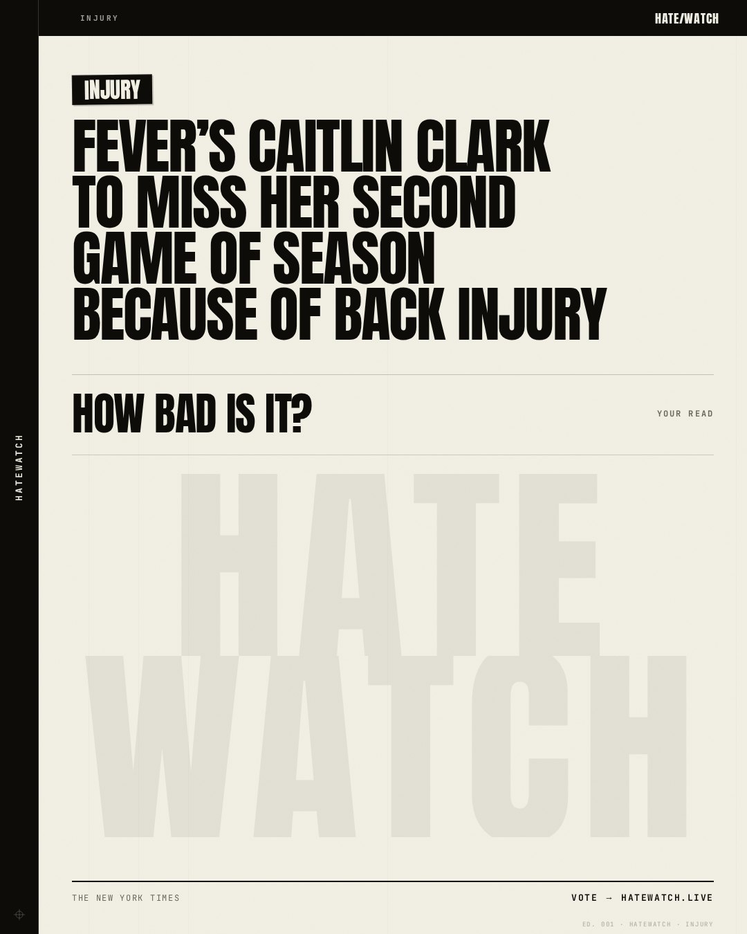 Fever’s Caitlin Clark to miss her second game of season because of back injury