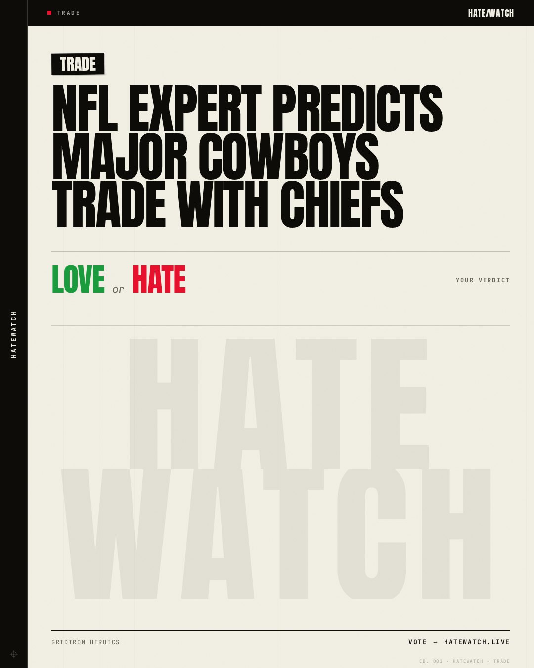 NFL Expert Predicts Major Cowboys Trade With Chiefs