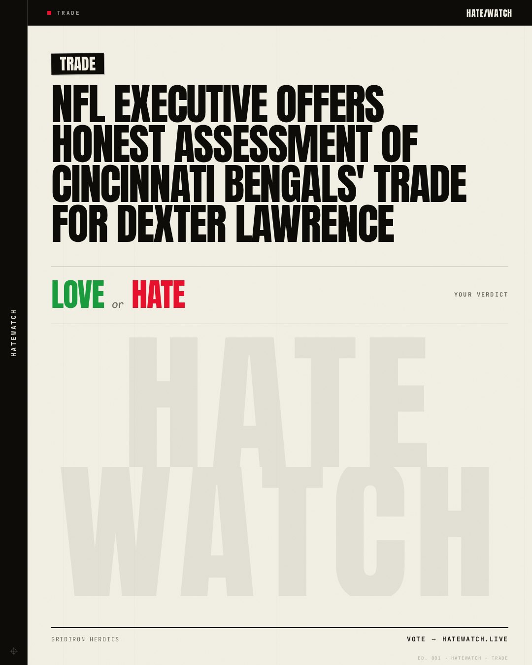 NFL Executive Offers Honest Assessment Of Cincinnati Bengals' Trade For Dexter Lawrence
