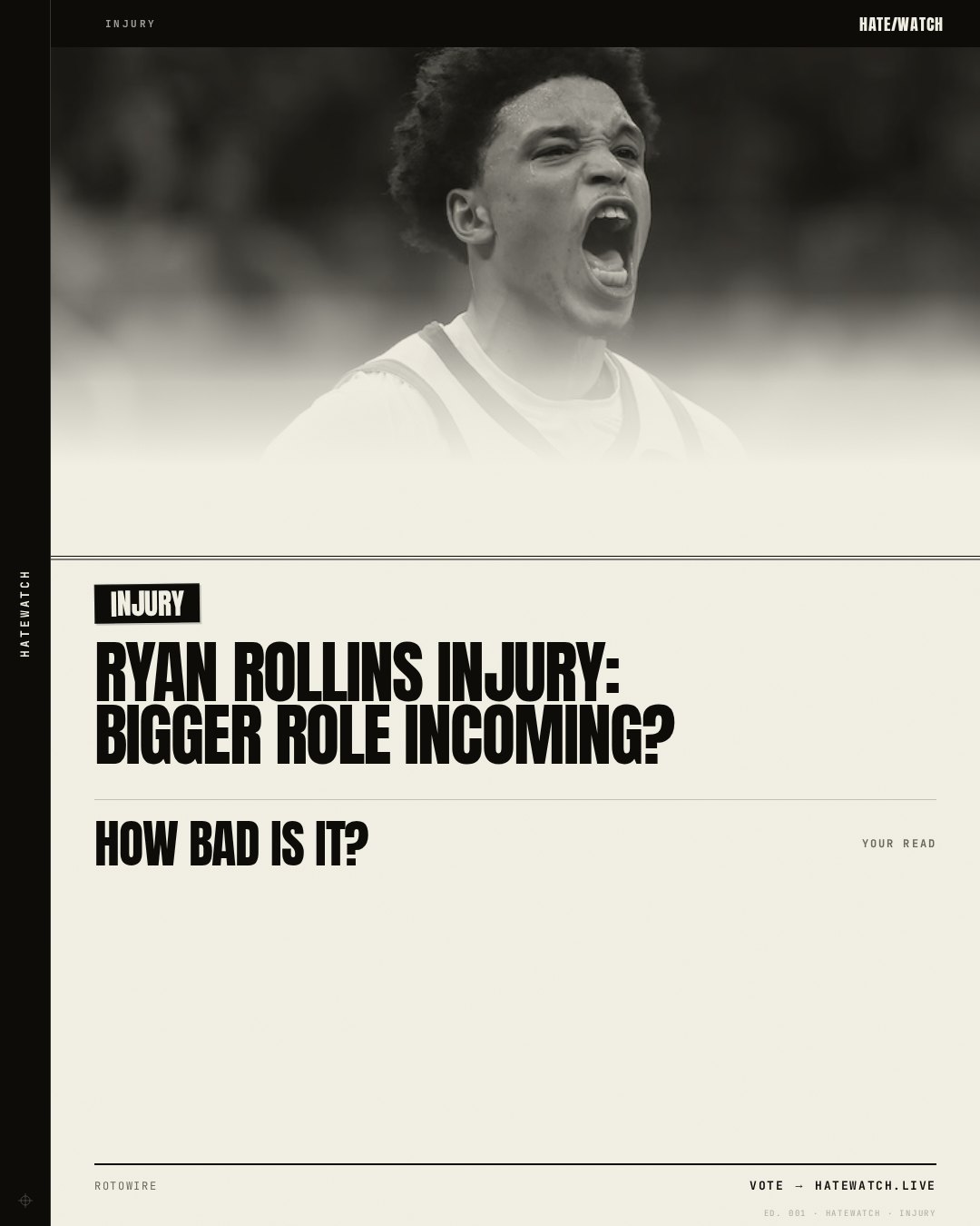 Ryan Rollins Injury: Bigger role incoming?