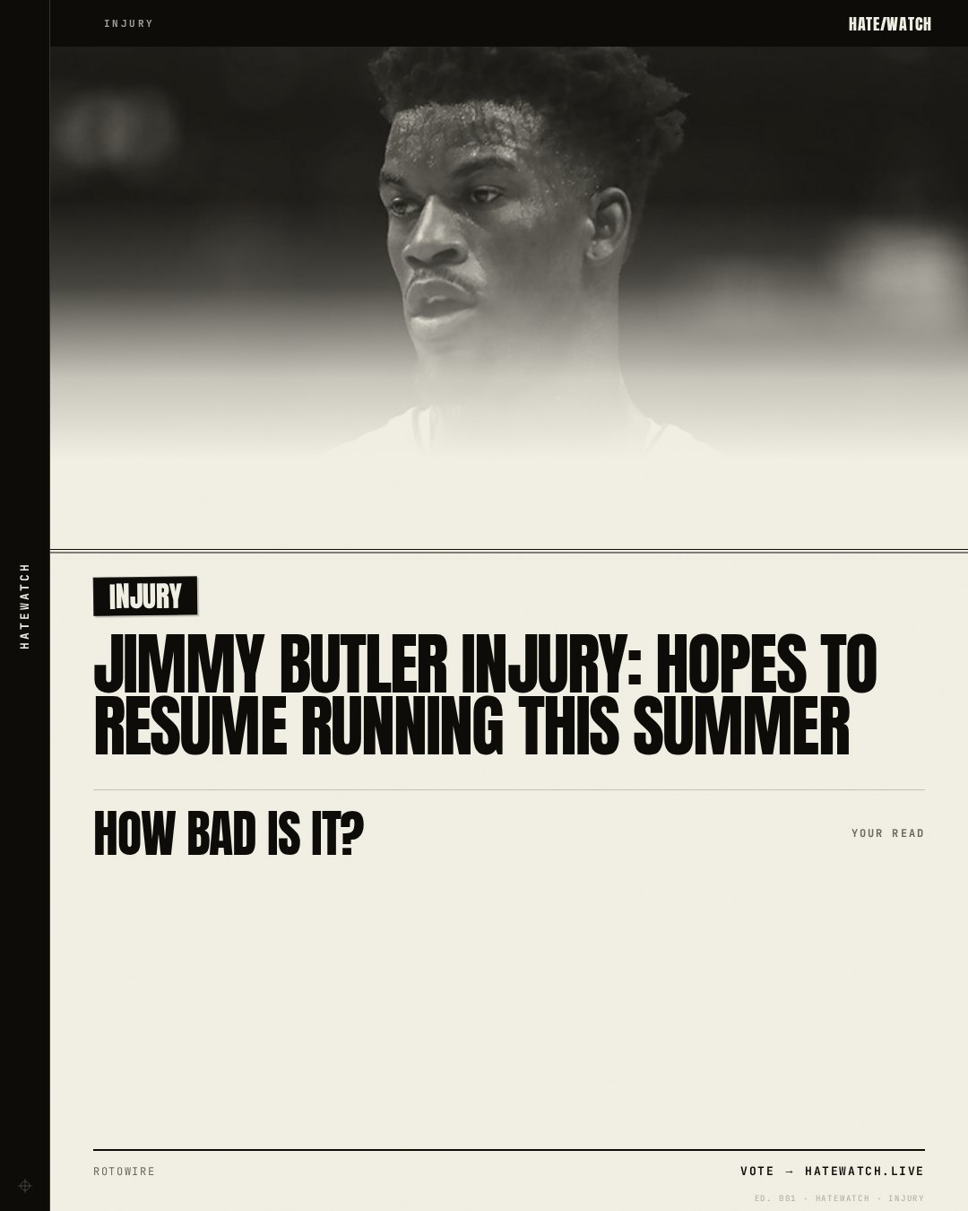 Jimmy Butler Injury: Hopes to resume running this summer