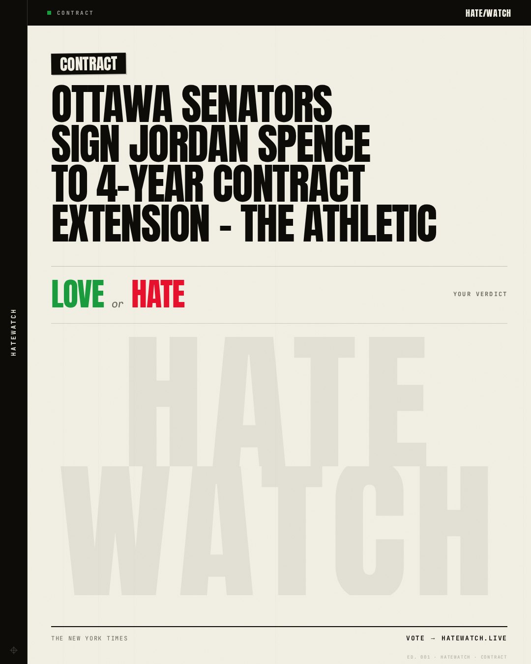 Ottawa Senators sign Jordan Spence to 4-year contract extension - The Athletic