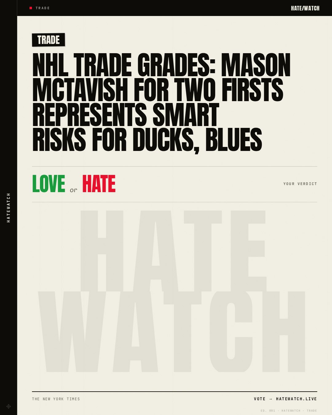 NHL trade grades: Mason McTavish for two firsts represents smart risks for Ducks, Blues