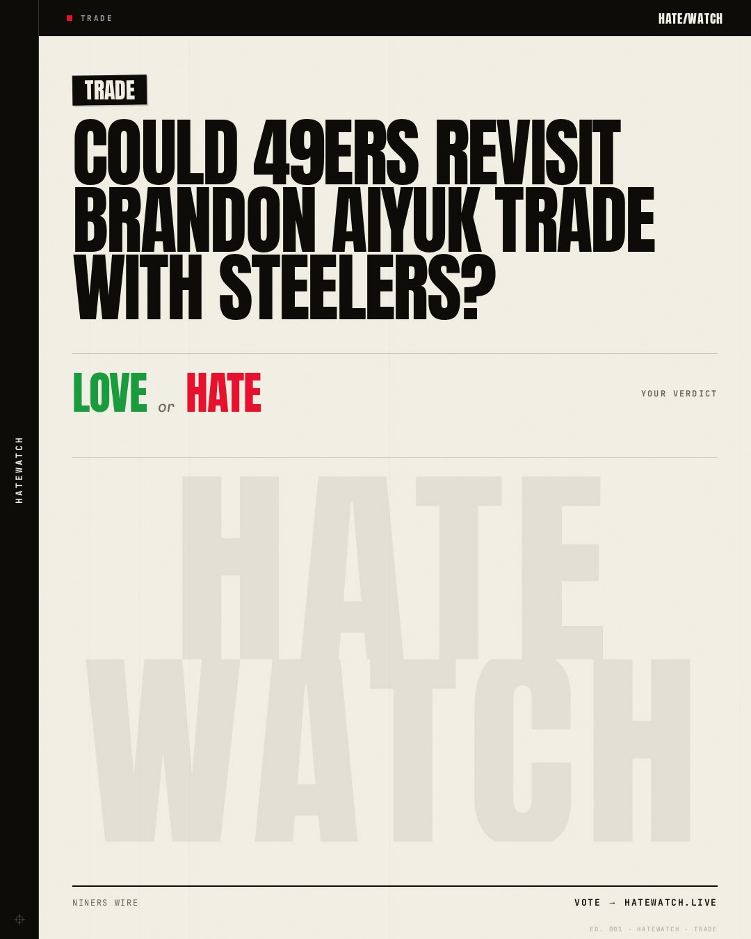 Could 49ers revisit Brandon Aiyuk trade with Steelers?