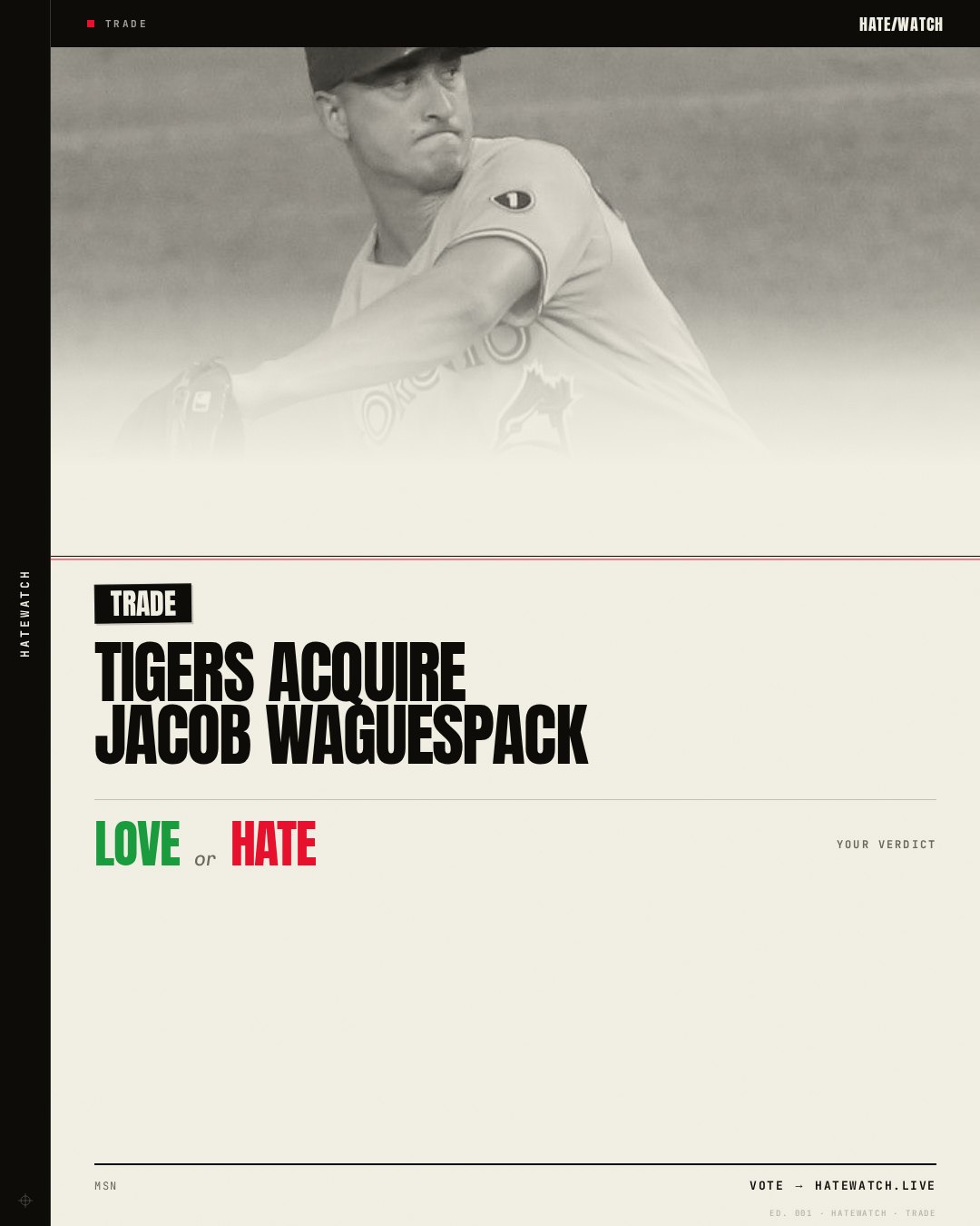 Tigers acquire Jacob Waguespack