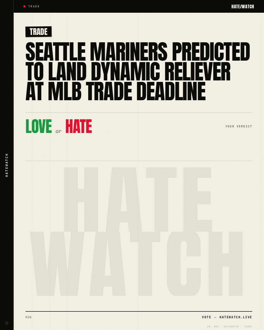 Seattle Mariners predicted to land dynamic reliever at MLB trade deadline