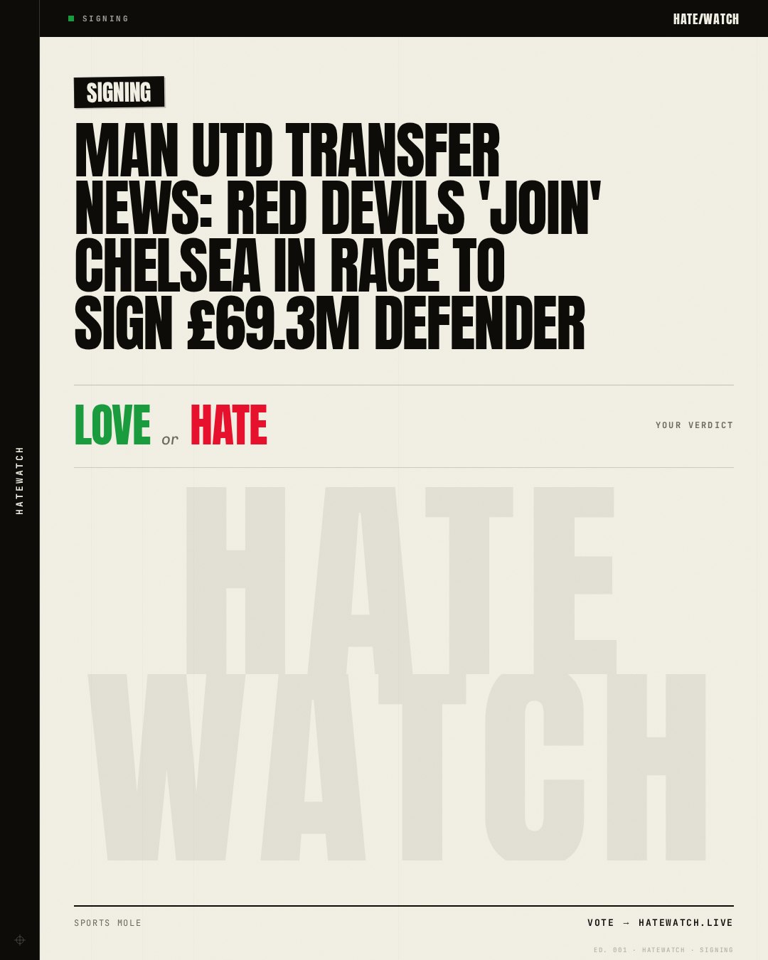 Man Utd transfer news: Red Devils 'join' Chelsea in race to sign £69.3m defender
