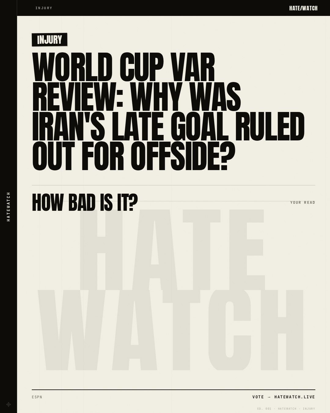 World Cup VAR review: Why was Iran's late goal ruled out for offside?