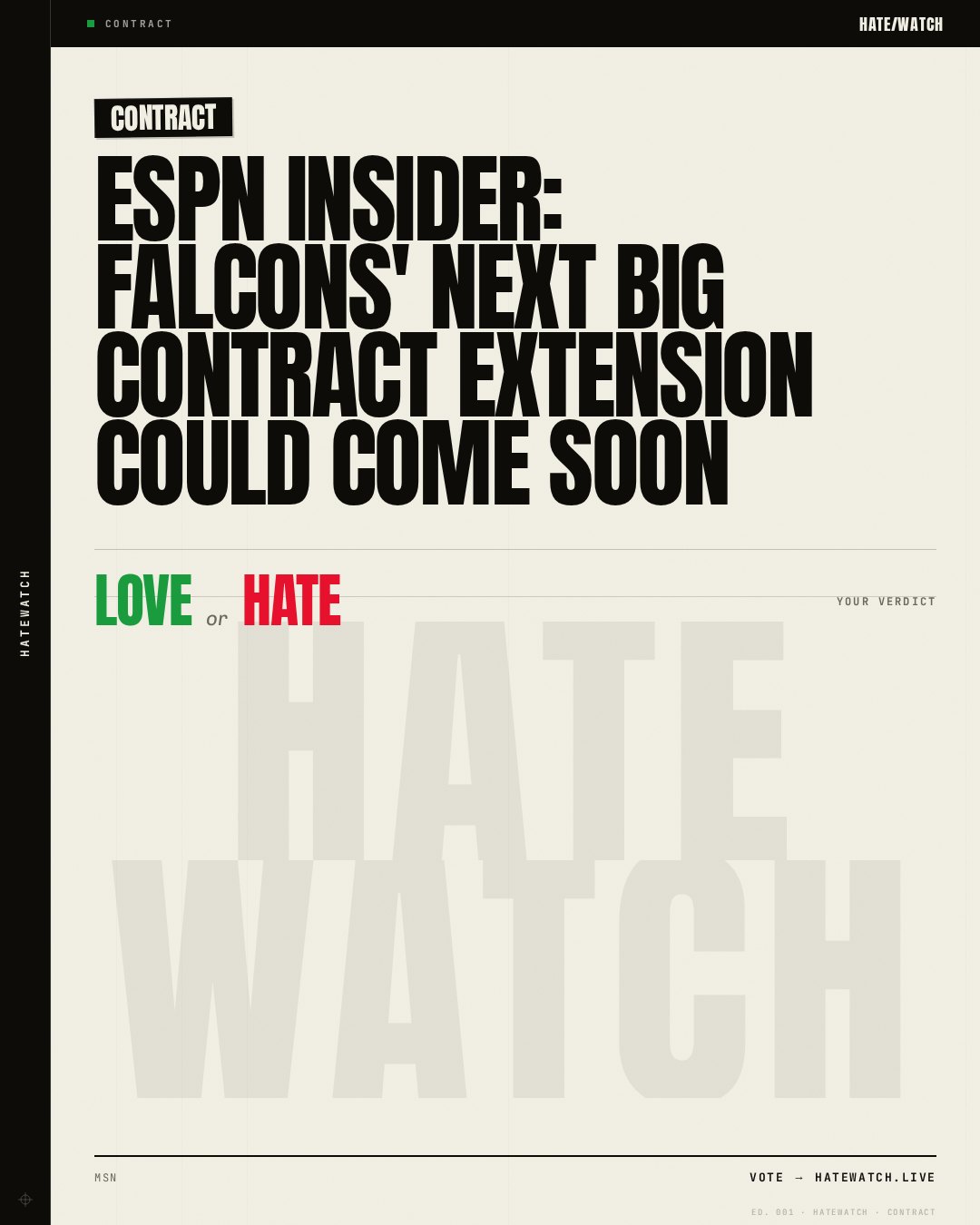 ESPN insider: Falcons' next big contract extension could come soon