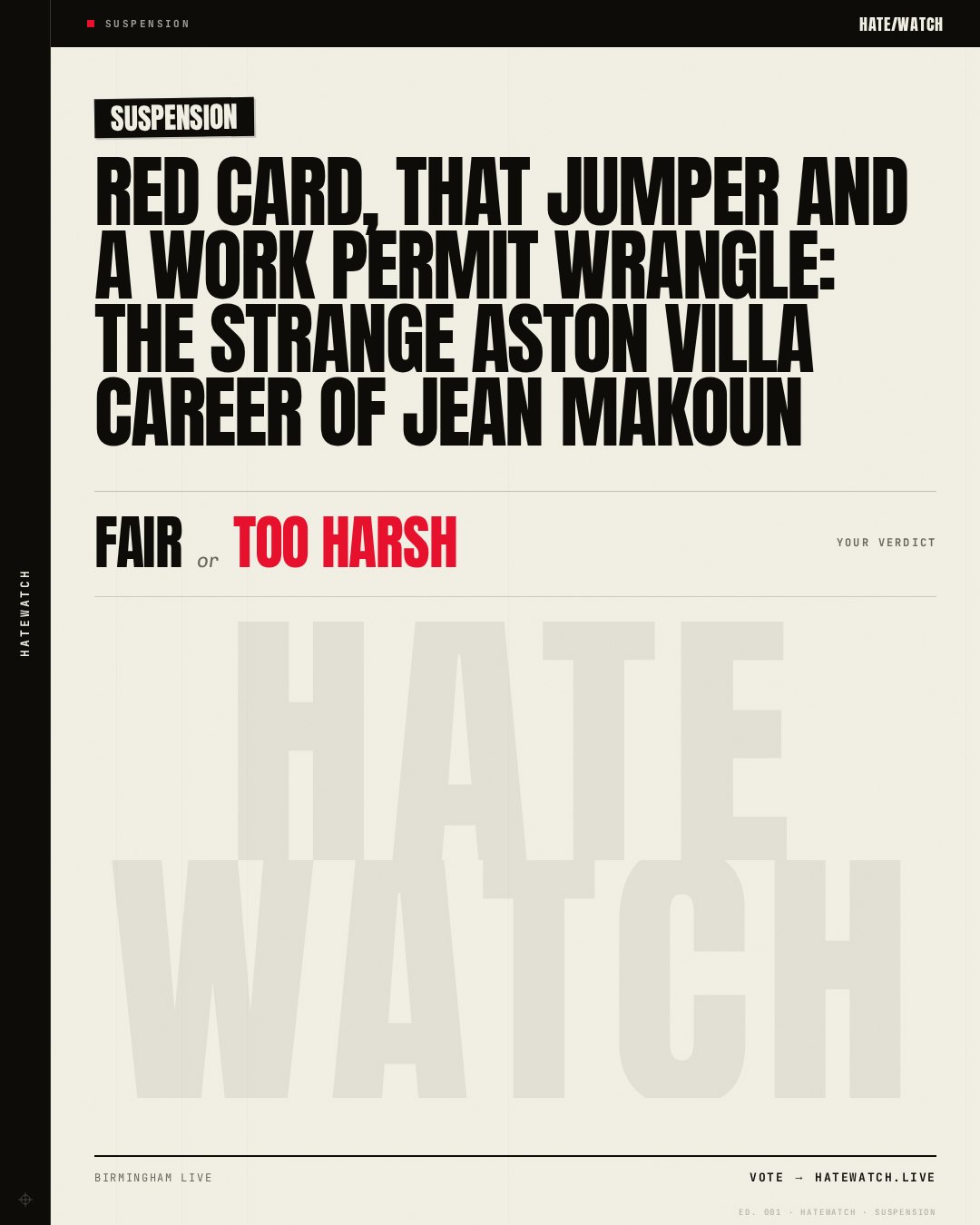 Red card, THAT jumper and a work permit wrangle: The strange Aston Villa career of Jean Makoun