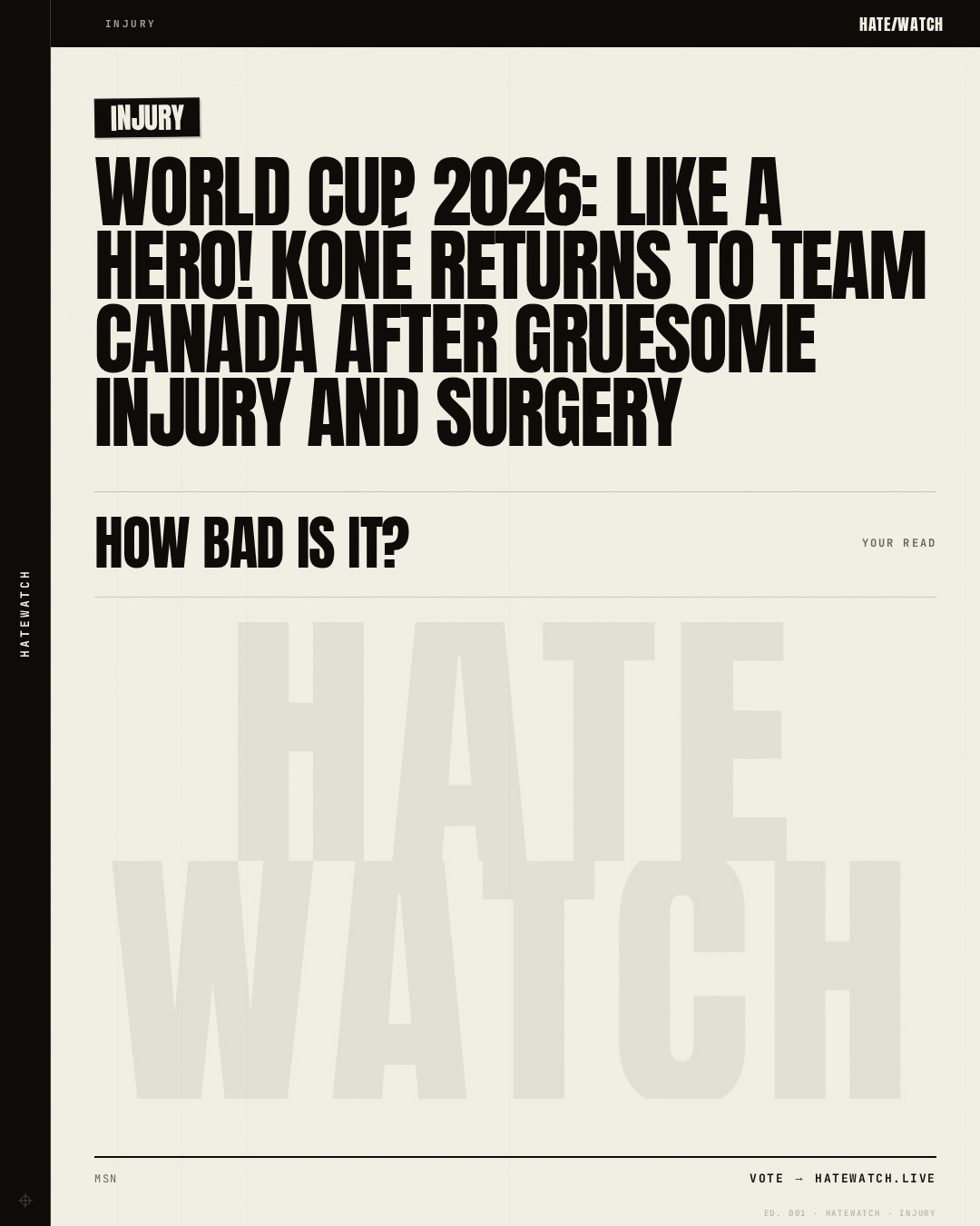 World Cup 2026: Like a hero! Koné returns to Team Canada after gruesome injury and surgery