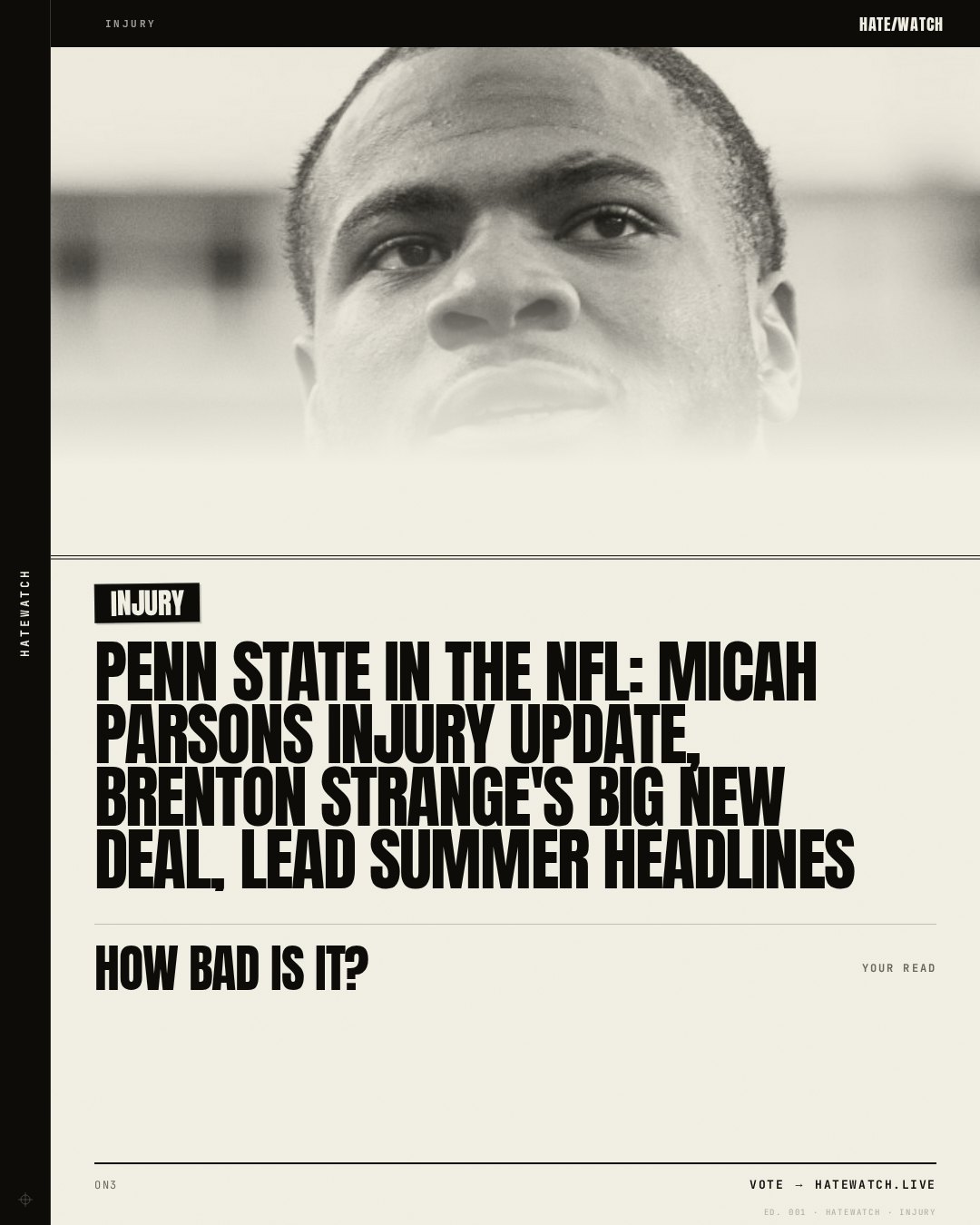 Penn State in the NFL: Micah Parsons injury update, Brenton Strange's big new deal, lead summer headlines