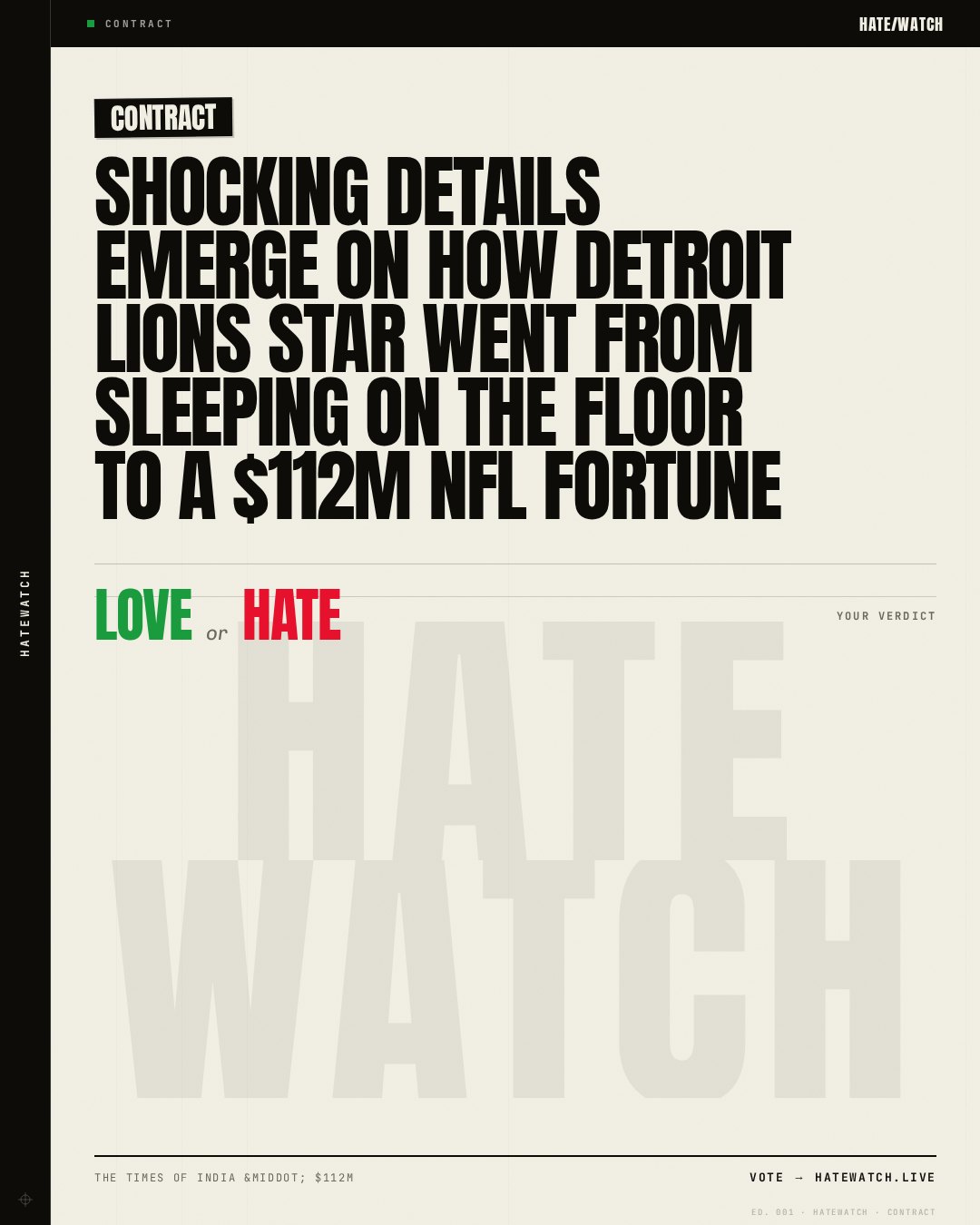 Shocking details emerge on how Detroit Lions star went from sleeping on the floor to a $112M NFL fortune