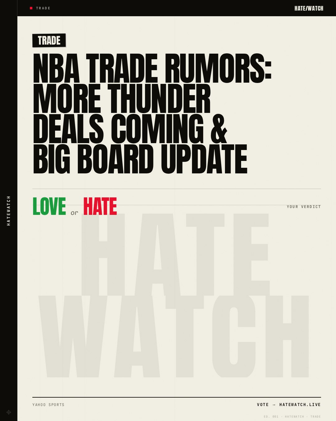 NBA Trade Rumors: More Thunder Deals Coming & Big Board Update