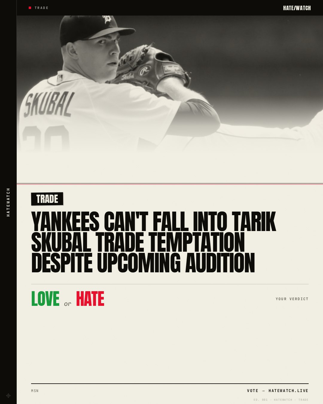 Yankees can't fall into Tarik Skubal trade temptation despite upcoming audition