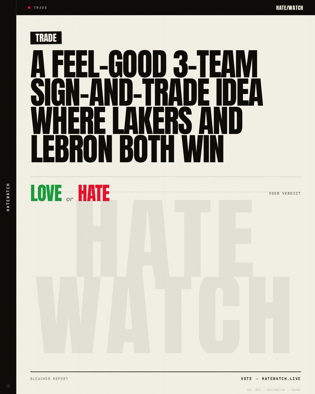 A Feel-Good 3-Team Sign-and-Trade Idea Where Lakers and LeBron Both Win