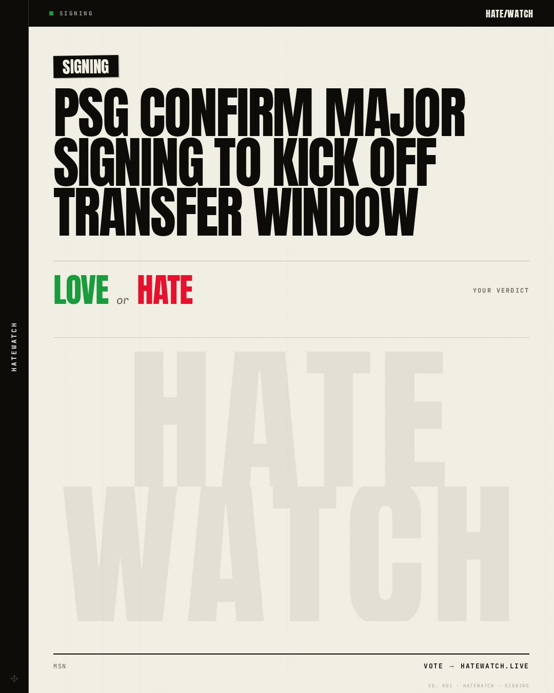 PSG confirm major signing to kick off transfer window