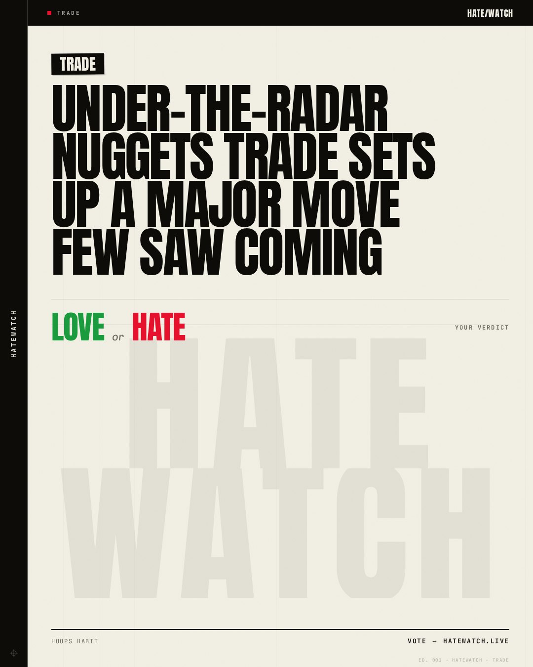 Under-the-radar Nuggets trade sets up a major move few saw coming