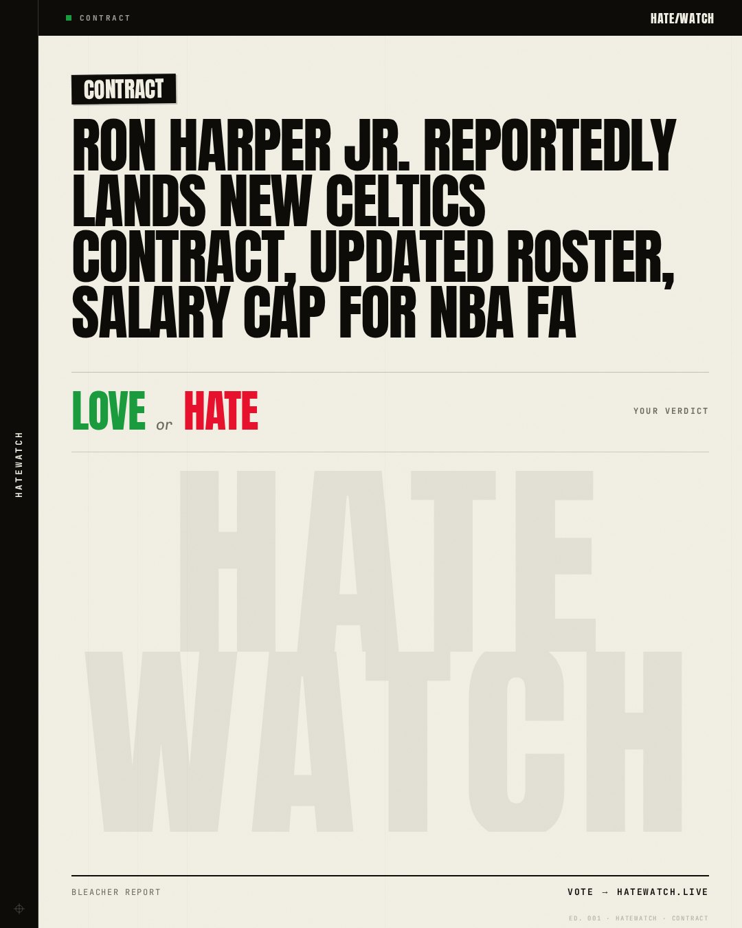Ron Harper Jr. Reportedly Lands New Celtics Contract, Updated Roster, Salary Cap for NBA FA