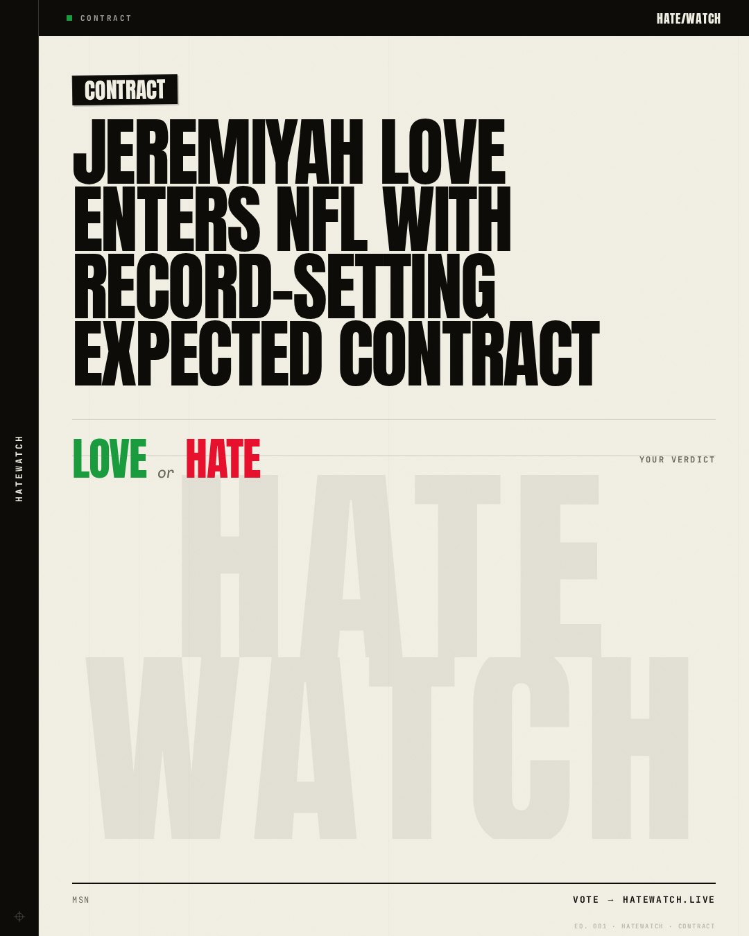 Jeremiyah Love enters NFL with record-setting expected contract
