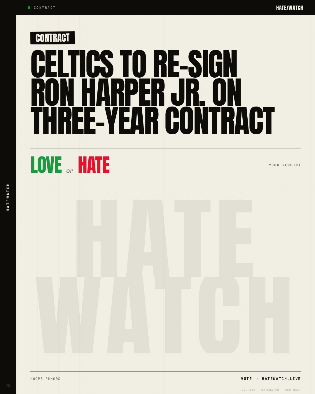Celtics To Re-Sign Ron Harper Jr. On Three-Year Contract