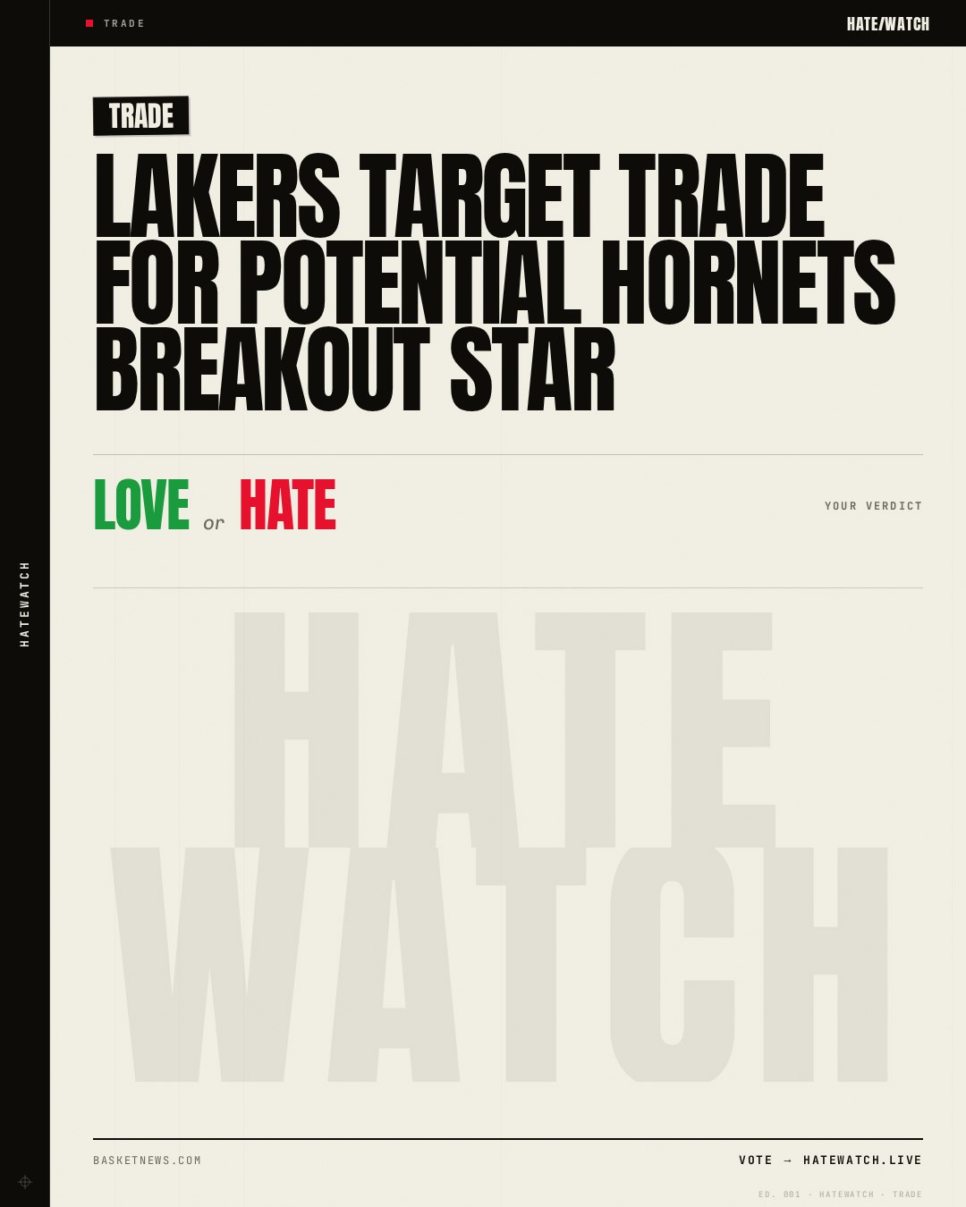 Lakers target trade for potential Hornets breakout star