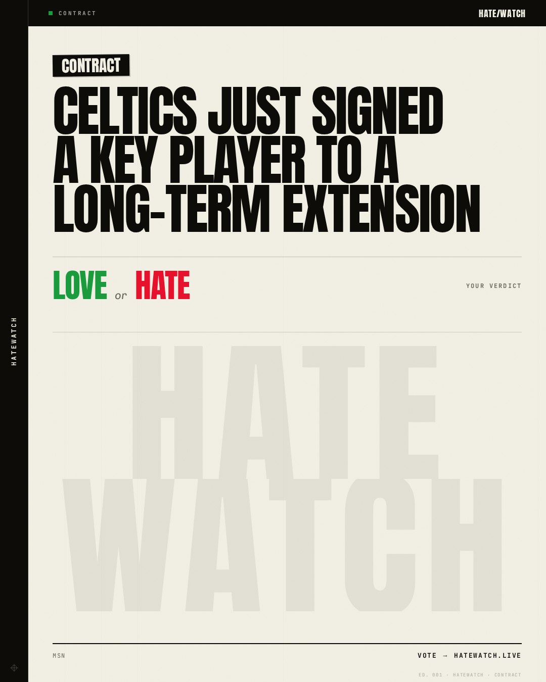 Celtics just signed a key player to a long-term extension