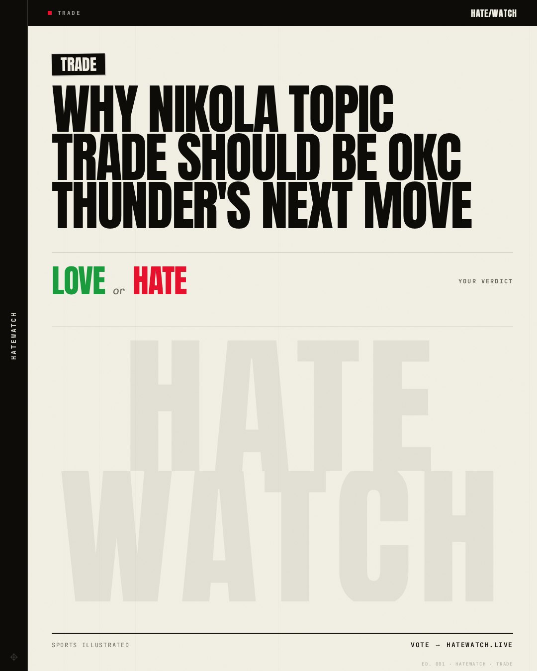 Why Nikola Topic Trade Should be OKC Thunder's Next Move