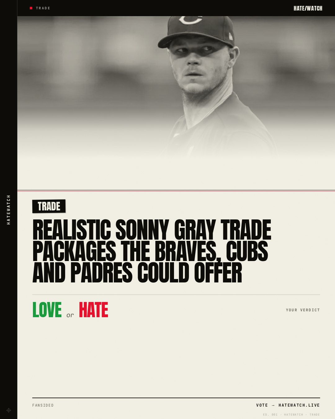 Realistic Sonny Gray trade packages the Braves, Cubs and Padres could offer