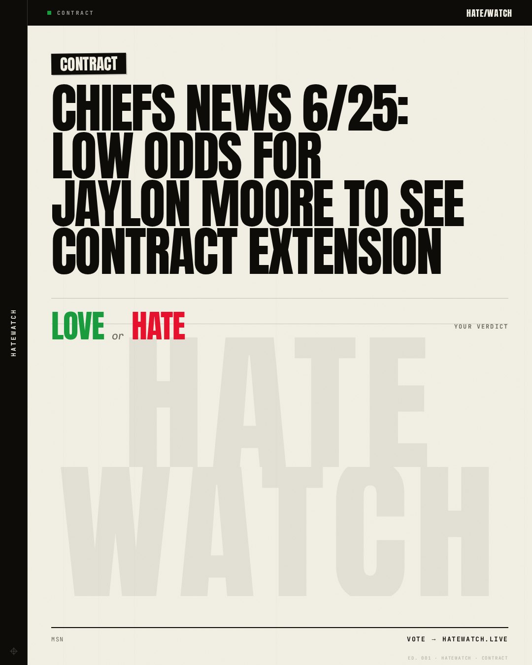 Chiefs news 6/25: Low odds for Jaylon Moore to see contract extension