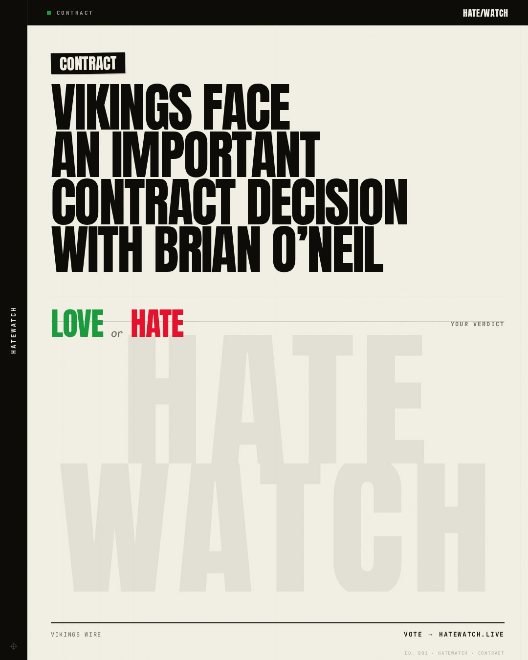 Vikings face an important contract decision with Brian O’Neil