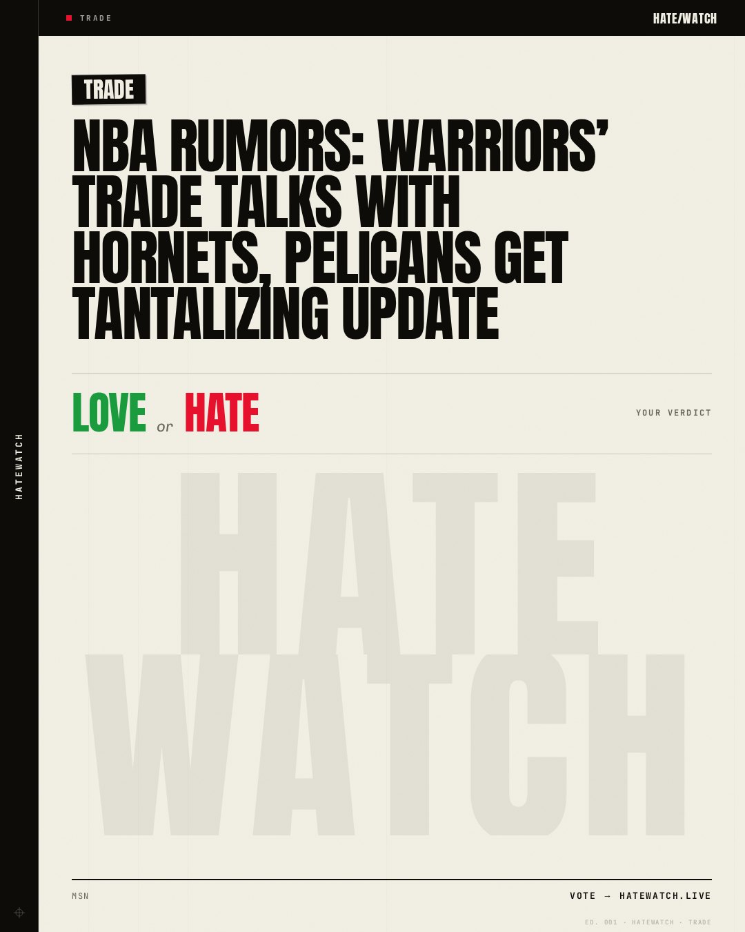 NBA rumors: Warriors’ trade talks with Hornets, Pelicans get tantalizing update