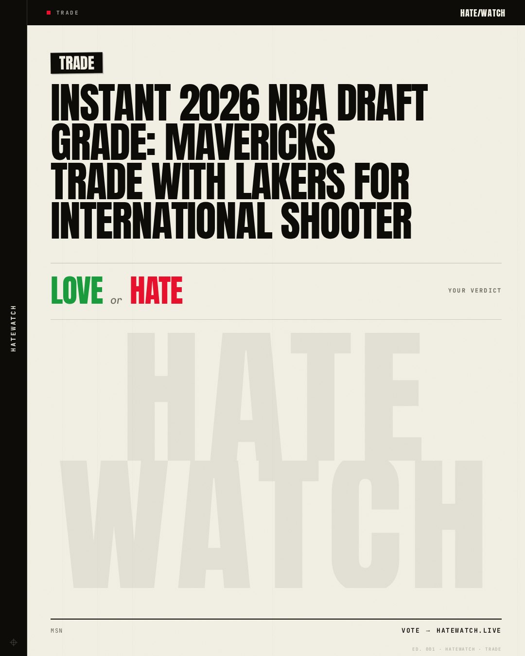 Instant 2026 NBA draft grade: Mavericks trade with Lakers for international shooter