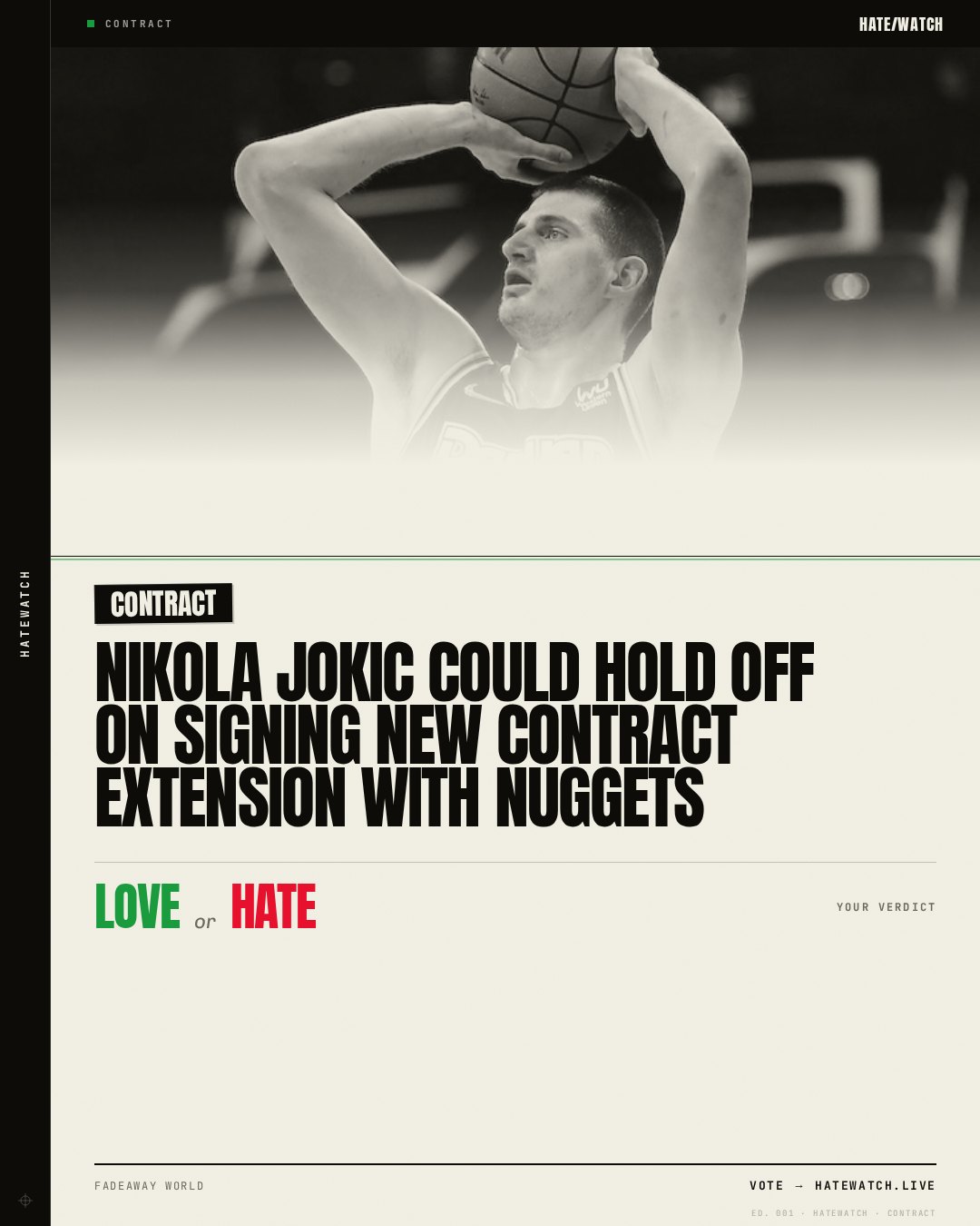 Nikola Jokic Could Hold Off On Signing New Contract Extension With Nuggets
